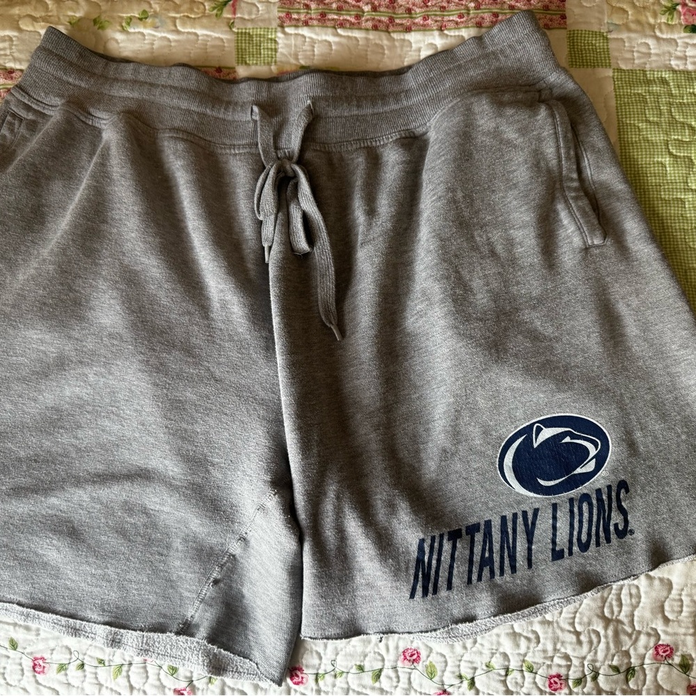 American Apparel Gray Athletic Shorts with Nittany Lions Logo